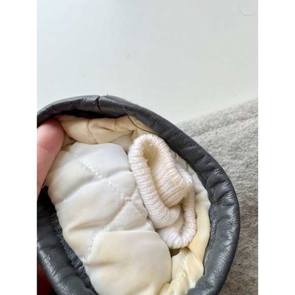 Vintage 70's KELSEY TRAIL Inuvik Grey Embroidered Wool Fur Trim Coat, Size 18 - Picture 8 of 16